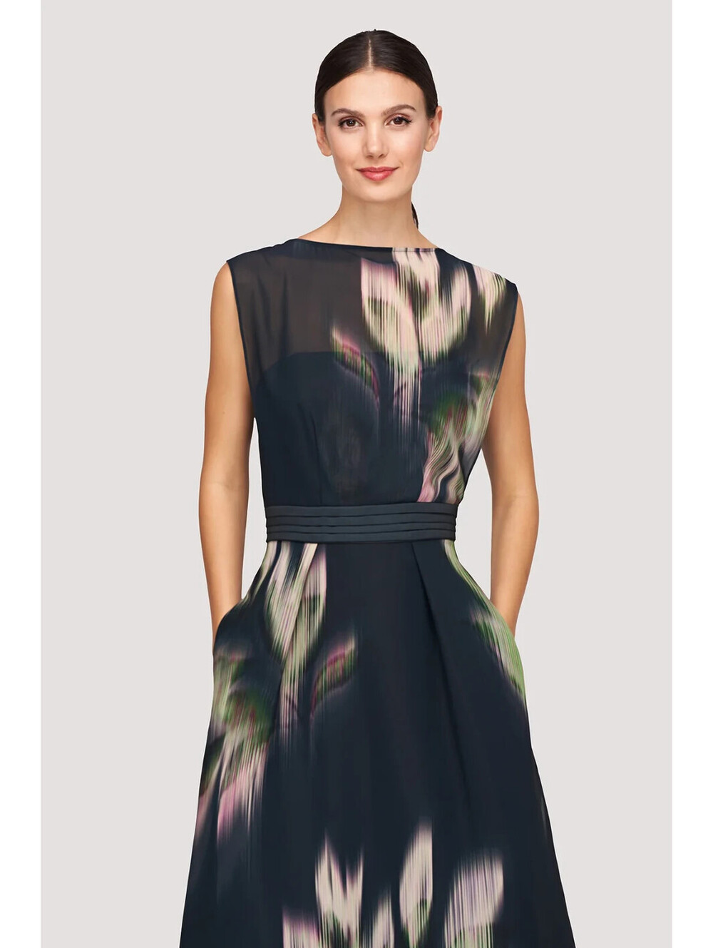 NEW Kay Unger Tess Gown in Black/Green Sz 4 #LD409 - Picture 4 of 7